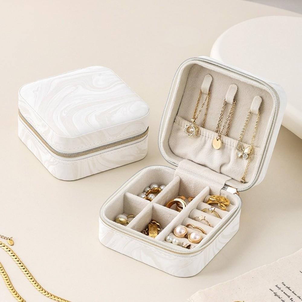 Mini Jewelry Storage Box Layered Jewelry Display Case Earrings Necklace Ring Jewelry Box  Home