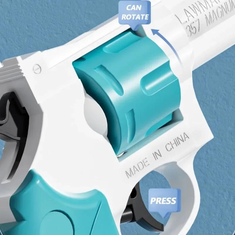 Water Revolver Gun Toys Summer Outdoor Beach Pool Toy Role-Playing Sheriff Pistol Kids Birthday Party Gift Toys