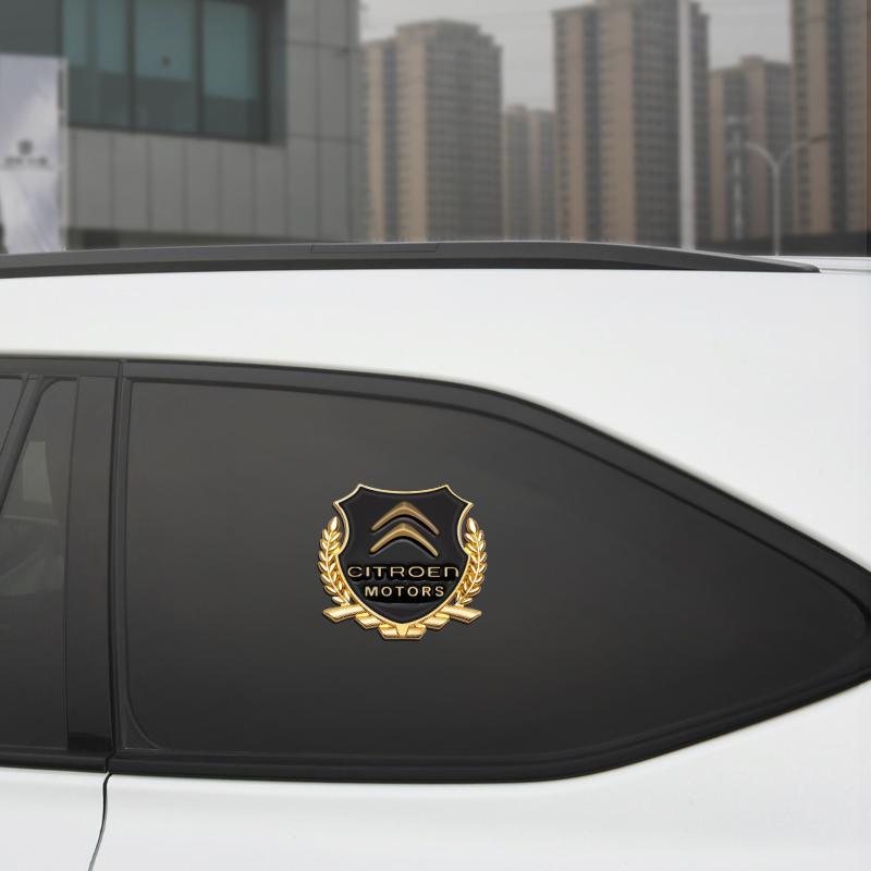 AXSR8 For Citroen C3 Aircross C5 Aircross C4 Berlingo C-ELYSEE C6 2PCS 3D Metal Auto Styling Logo Car Sticker Badge Emblem Tail Decal