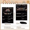 First Day and Last Day School Board Boho Back to School Sign School Chalkboard First Day Photo Prop Sign Rainbow 1st Day Chalk Board for Kids