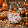 Portable Halloween Candy Bag Non-Woven Pumpkin Candy Bucket Tote Bag Candy Bucket  Kids Party