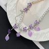 French Super Fairy Sweet Butterfly Tassel Premium Pearl Necklace Light Luxury Fairy Niche Design Necklace