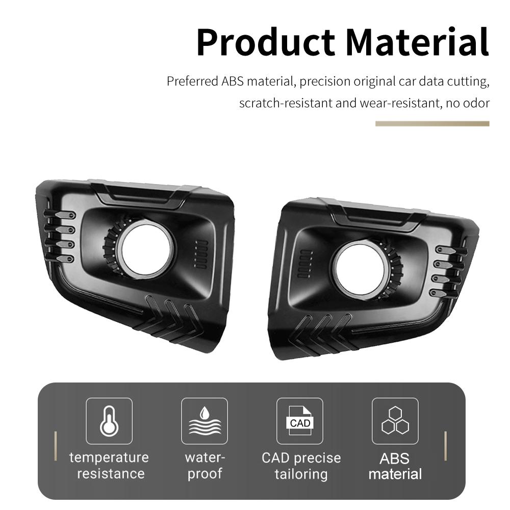 Car Front Fog Light Bezel Cover For Suzuki Jimny 2018-2025 ABS Anti Scratch Wear Resistant Exterior Decoration Trim JB64 JB74