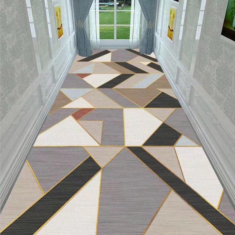 Luxurious Chinese Carpet Corridor Living Room Anti-Slip Home Carpet Thickened Anti-Collision Runner Floor Mat Lounge Rug Child