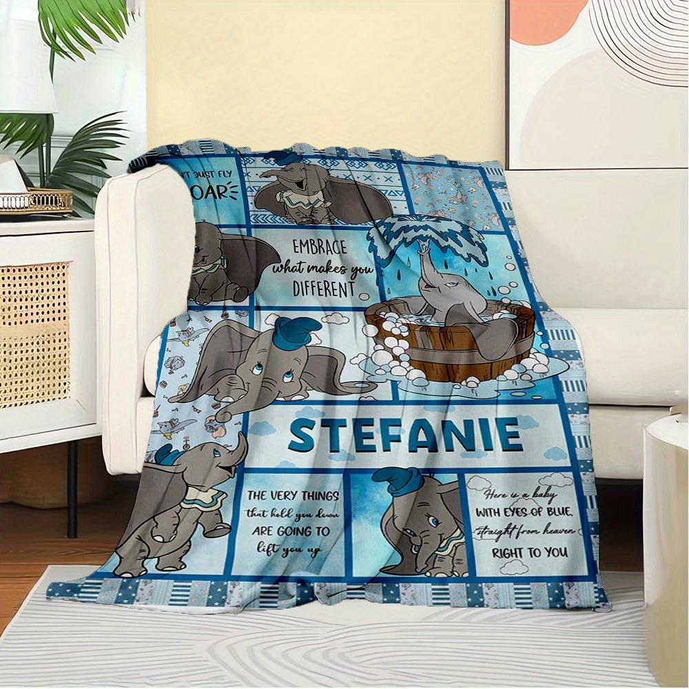 1pc Piece Flannel Stitch and Angel Pink Quilt Cover Bedding Set, Throw Blanket Sofa Cover, Gift Home Decor for Bedroom, Living Room or Bedroom.