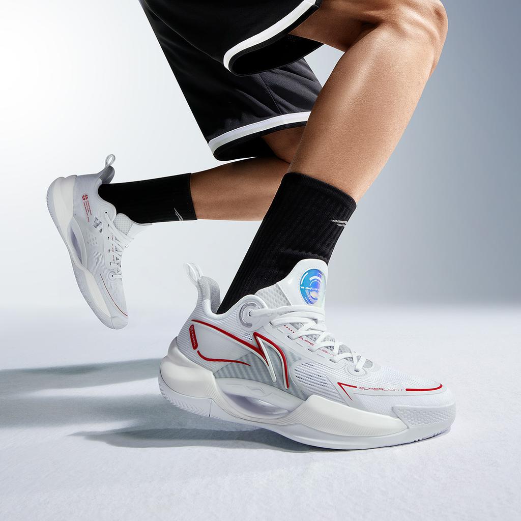 Li Ning Super Light V2 Cushioning Slip Resistant Abrasion Resistant Breathable Support Rebound Low top Basketball Shoes ABAT029-3