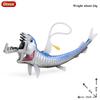 Oenux Sea Life Animals Model Action Figures Ocean Fish Sailfish Bass Grouper Salmon Aquarium Figurines PVC Educational Kids Toy