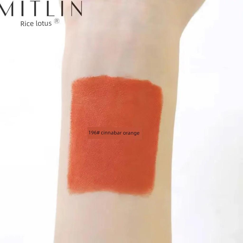 Mi Zhi Lian Luxury Non-Stick Lipstick, Non-Fading, Whitening, Waterproof, Long-Lasting, Soft Mist Moisturizing Lipstick, Genuine Product for Students