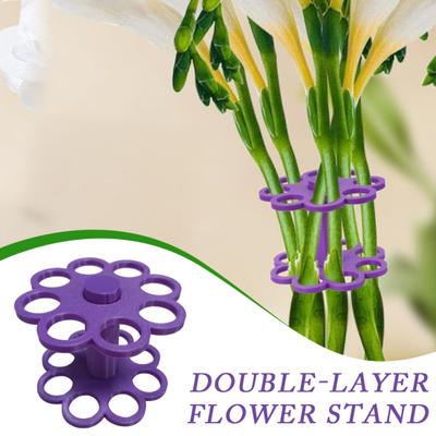 Flower Arrangement Tool Heavy Duty Stem Holder Detachable Bouquet Stem Organizer Multi-holes