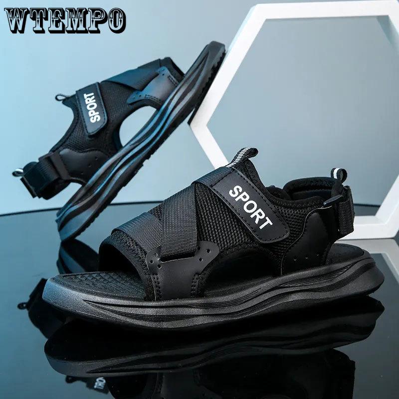 WTEMPO Anti Slip Sandals Men's Dual Purpose Thick Sole Heighten Comfortable Versatile Anti Odor Soft Sole Sports Beach Shoes Dropshipping Wholesale