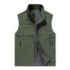 Gilet da Lavoro Autunnale da Esterno da Uomo Semplice Business Asciugatura Rapida Multitasche Gilet Cappotto