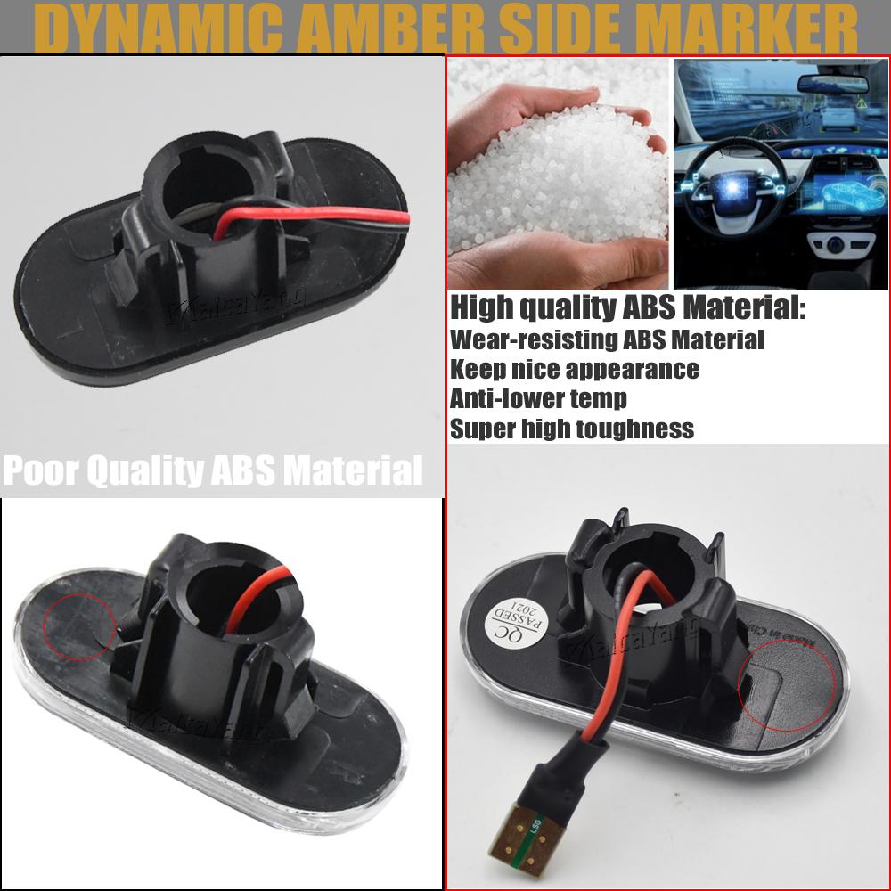 2x for Nissan Opel Smart FORTWO Renault Clio 1 2 KANGOO MEGANE ESPACE TWINGO MASTER Dynamic Side Marker Turn Signal Light