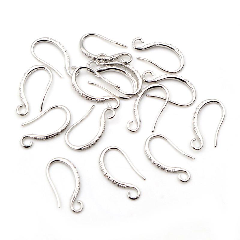20pcs 19x10mm Rhodium Silver Gold Plated Earring Findings Earrings Clasps Hooks Fittings DIY Jewelry Making Accessories Earwire