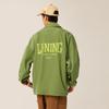 Li Ning Sports Lifestyle Series Letter Single-Breasted Collar Comfortable Breathable Loose Jacket Unisex Jacket Grasshopper-Green AJDV079-2