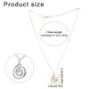 Sophisticated  Pendant Necklace Trendy Spirals Circles Necklace Neckchain Adornment for Daily Wear Dates Parties