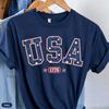 2026 USA Comfort Colors Shirt America Shirt Fourth of July Shirt 4th of July Tee Patriotic Shirt America Est Shirt