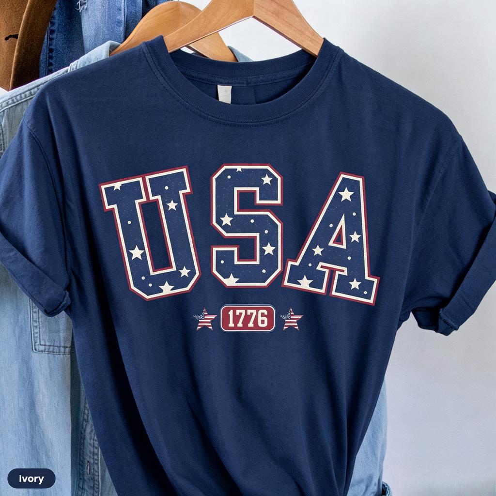 2026 USA Comfort Colors Shirt America Shirt Fourth of July Shirt 4th of July Tee Patriotic Shirt America Est Shirt