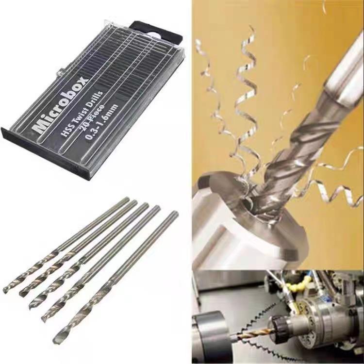 Mini High Speed Steel Twist Drill Bit Set Micro HSS Drill Bit Set with Case