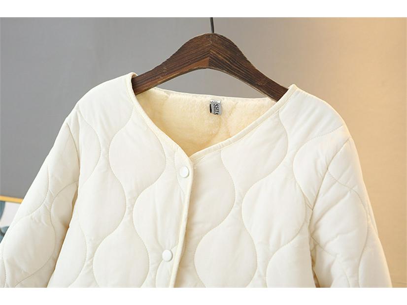 2025 New Cotton Padded Jacket: Short, Plush, Thick, Autumn/Winter Style for Petite and Plus Size Women