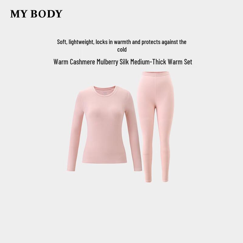 

mybody Women s Zodiac Year Cashmere-Blend Thickened Thermal Set M