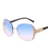 Stylish And Timeless Men Women Vintage Mirror Frameless Flat Lens Sunglasses