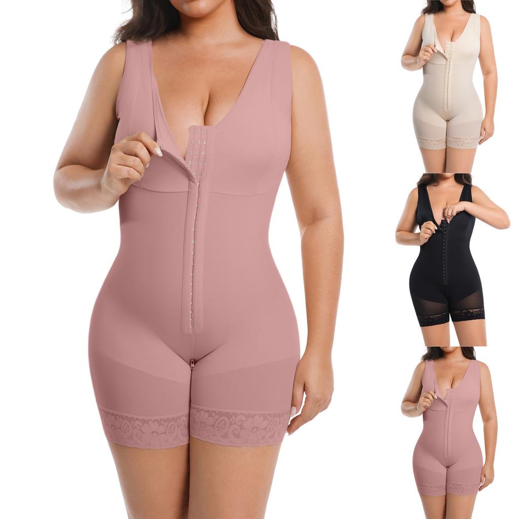 Women's Solid Color Body-shaping One-piece Waist-shaping Tummy-shaping Buttocks-lifting Tight Body-shaping Bodysuit