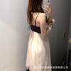 New erotic underwear pure desire wind sweet mesh girl with chest pad ice silk home nightdress set