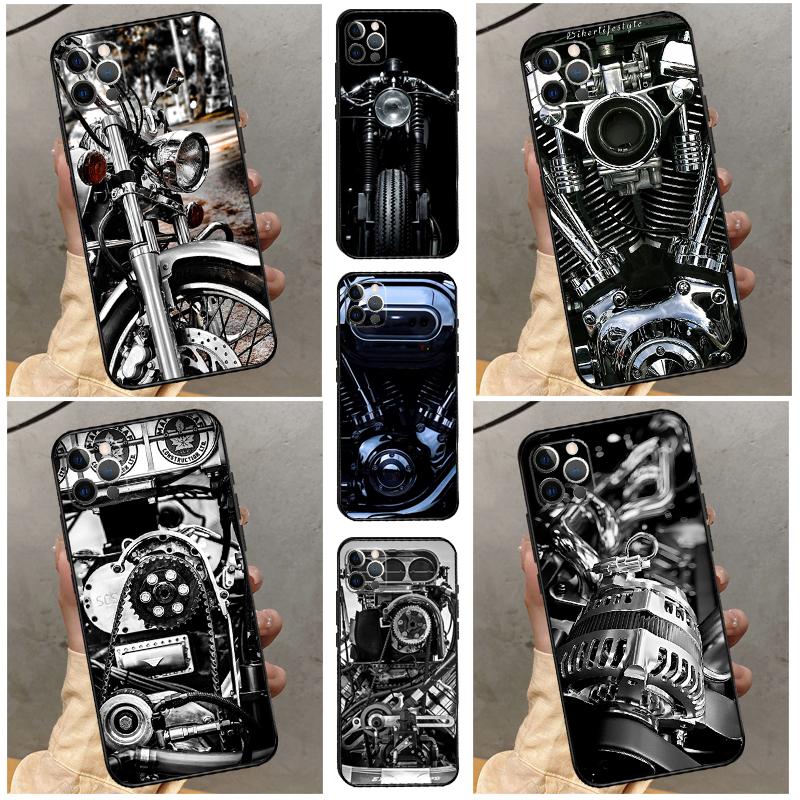 Motor Engine Motorcycle Case For Oppo A16 A76 A96 A17 A18 A60 A80 A40 A38 A58 A78 A98 A94 A74 A54 A15 A57 A77 A5 Pro