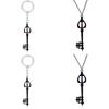 Kingdom Key Hearts Shape Keychain Alloy Necklace Pendant Jewelry Gift Fashion