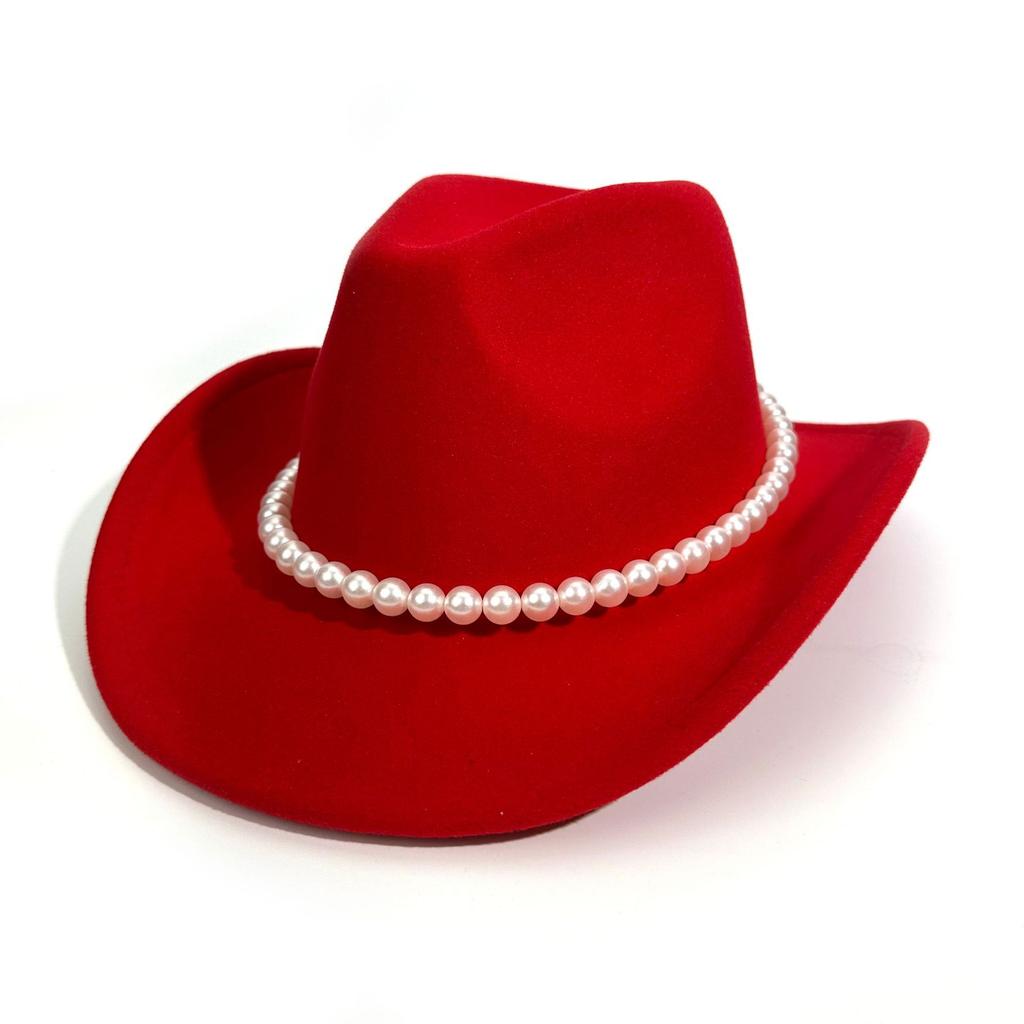 Western Cowboy Hat Men'S And Women'S Light Luxury Top Hat Premium Versatile Jazz Hat
