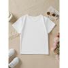 European sizes Fun Alphabet T-shirt for Girls, Printed with "Sassy Like My Mama," a Comfortable and Casual-fit Crew Neck Versatile Summer Top