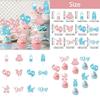 Cake Decor Flags For Boys And Girls First Birthday Party With Gold Glitter Paper