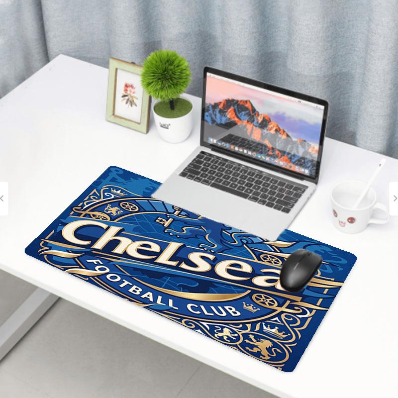 Chelsea FC Print Mouse Pad, Anti‑Slip Desktop keyboard Mat, for PC Laptop Gaming Working Daily Use, Cool Festival Birthday Gift