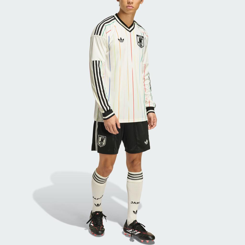Adidas Originals Japan Climacool 26 National Team World Cup Away Fan Version Slim Fit V-Neck Quick-Dry Long Sleeve Football Shirt Men tops JZ9697