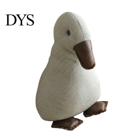 Decorative Door Wedge Fabric Duck Stopper, Non-slip Weighted Interior Holder Stop, Anti-collision Home Office Floor Stopper Bathroom Stop