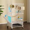 Large Bird Cage for Parrots & Budgies Luxury Cockatiel Lovebird Mansion Innovative Design Pet Aviary Parakeet Spacious Habitat