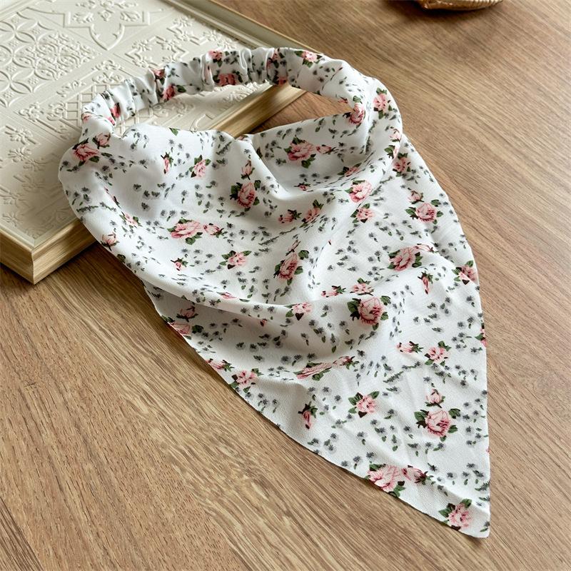 Solid Color Triangle Hair Band Elastic Headscarf Minimalist Style Hair Wrap Women Everyday Casual Styling Accessories