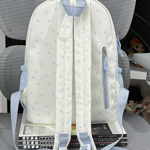 Schoolbag Cute Contrasting Colors Soft Cute Children's Research Small Backpack Female Stars Cute Small Fresh Sweet Girl Travel Backpack