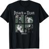 Unisex T-shirt Attack On Titan Season 4 Character Portrait Squares Anime T-Shirt