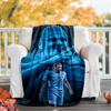 Haaland Flannel Blanket Soft All-Season Throw, Design for Camping, Car Travel, Hiking Sofa, Bed, Office Perfect Gift for Parties