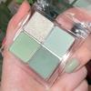Kapeine Four Color Eyeshadow Palette Matte Shimmer Low Saturation Mint Green