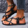 Fashion Women Casual Flat Sandals 2025 New Fashion Outdoor Lightweight Sandals Clip On Comfortable Daily Shoes Women Sandalias De Mujer
