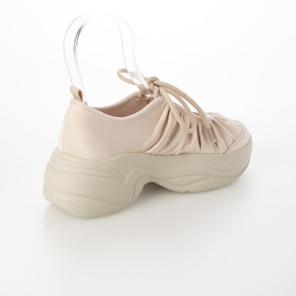 Evol Damen Schnür-Plateau-Sneaker-Stiefel mit Raffungen, Rosa, Klein