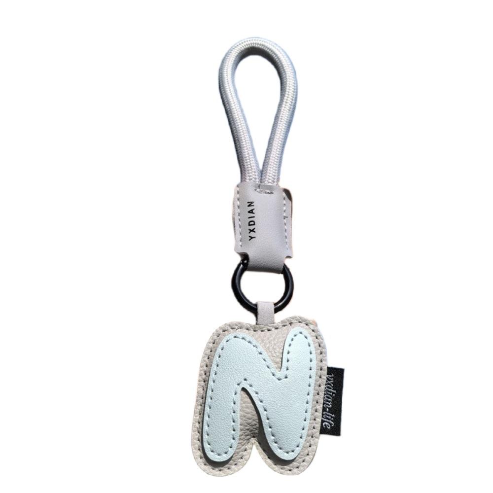 PU Leather 26 Letter Keychain Sweet Lucky Letter Pendant Fashion Alphabet Key Holder  Friend