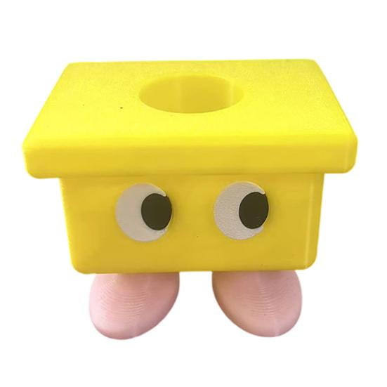 Moisture-proof Bathroom Accessory 3D Printed Cartoon Stool Toothbrush Holder, Waterproof Moisture-Proof Cute Smooth Burr-free Base Compact Storage
