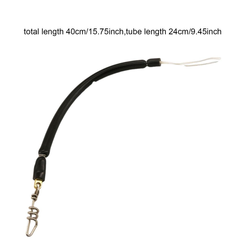 Black Heavy Duty Spearfishing Bungee Cord for Water Sports, Sailing, Kayaking