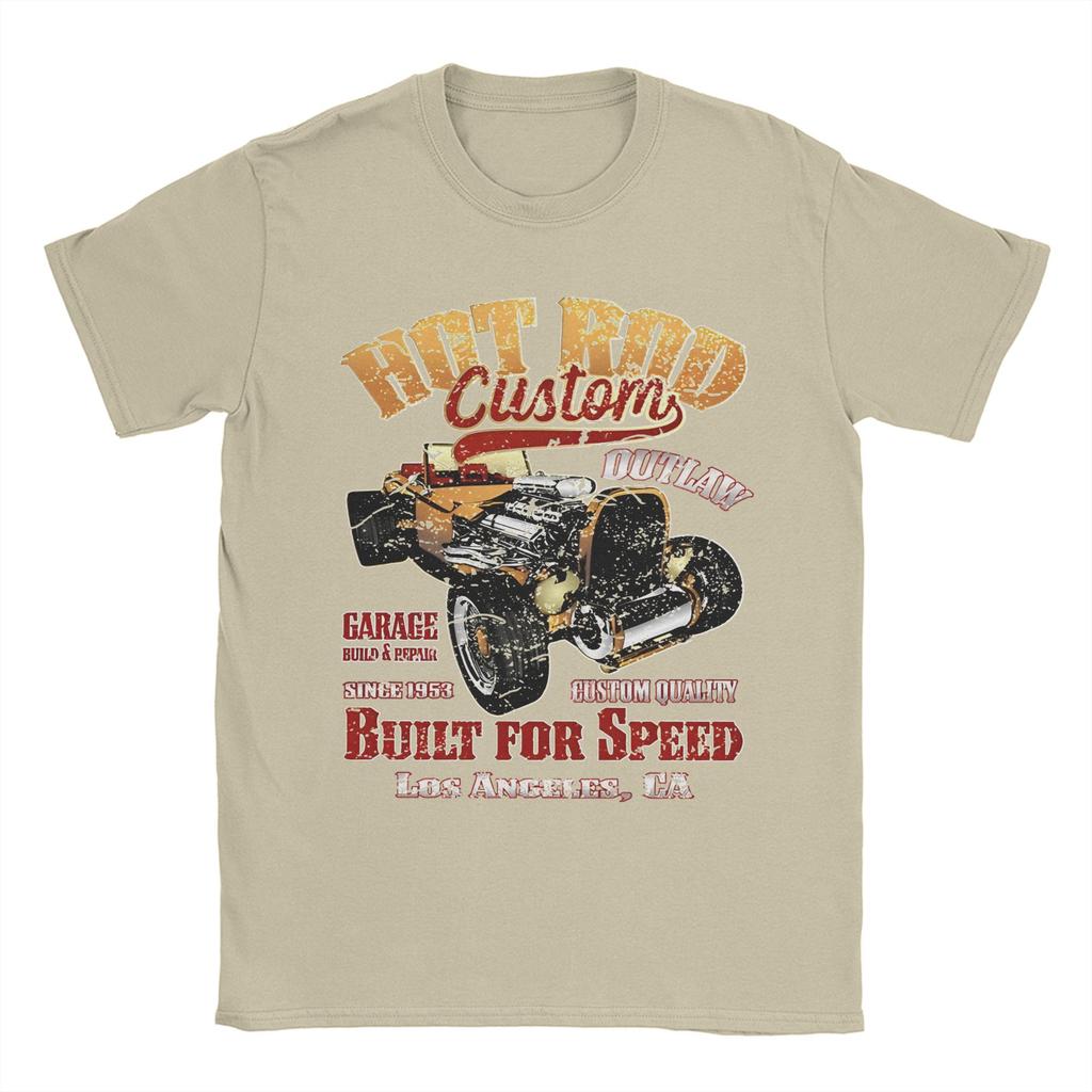Hot Rod Tee Shirt for Men Women Printed T Shirts  100% Cotton Clothes