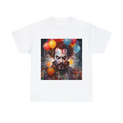 Unisex Adult T Shirt Haunted Clown Scary Horror Halloween Metal Band Gothic Emo