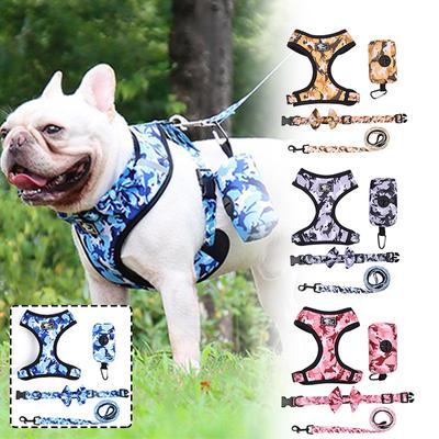 Hundegeschirr-Set für Haustiere, verstellbar, reflektierend, kleine und mittelgroße Weste, Hundeleine-Set
