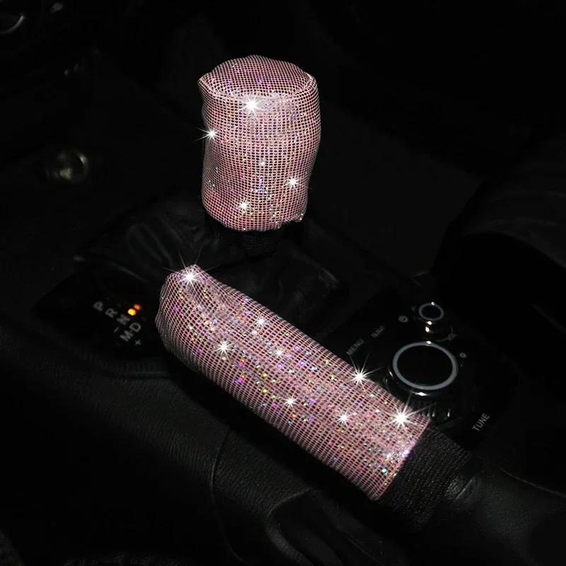 Car Steering Wheel Cover Universal Diamond Blingbling Crystal Set Wheel Car-styling Wheel Woman Diamond Accessories 37-38cm